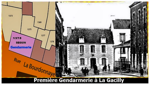 En 1884 et pour servir de gendarmerie, la maison de Louis Bourrée au Bout-du-Pont sera louée par la commune pour une durée de 18 ans et pour un loyer de 1.000fr par an. Elle sera achetée par la commune en 1921 et agrandie l’année suivante.