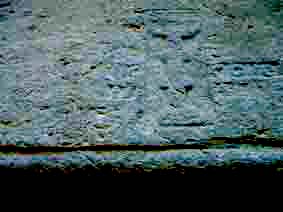 la Corblaie, un calice est gravé dans le linteau accompagné d’une inscription que le temps a rendue presque illisible.