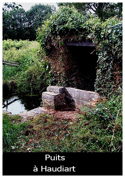 HAUDIART Le village figure à la réformation de 1427 et est appelé Haudéart. En 1465, dans le minu de Dame Marie de Rieux, il est devenu Haudar et Guillaume Raud y habite. Bien sûr, ce village est connu pour être le lieu de naissance de St Jugon à la fin du XIII° siècle ou au tout début du XIV°. Sa maison d’habitation est maintenant détruite ; elle devait se trouver à l’endroit où il y a actuellement un hangar en bois