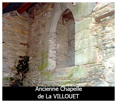 = Cette maison avait &agrave; charge la chapellenie Notre-Dame de la Villou&euml;t, chapelle ayant pour saint patron St Guillaume. Plusieurs mariages y furent c&eacute;l&eacute;br&eacute;s