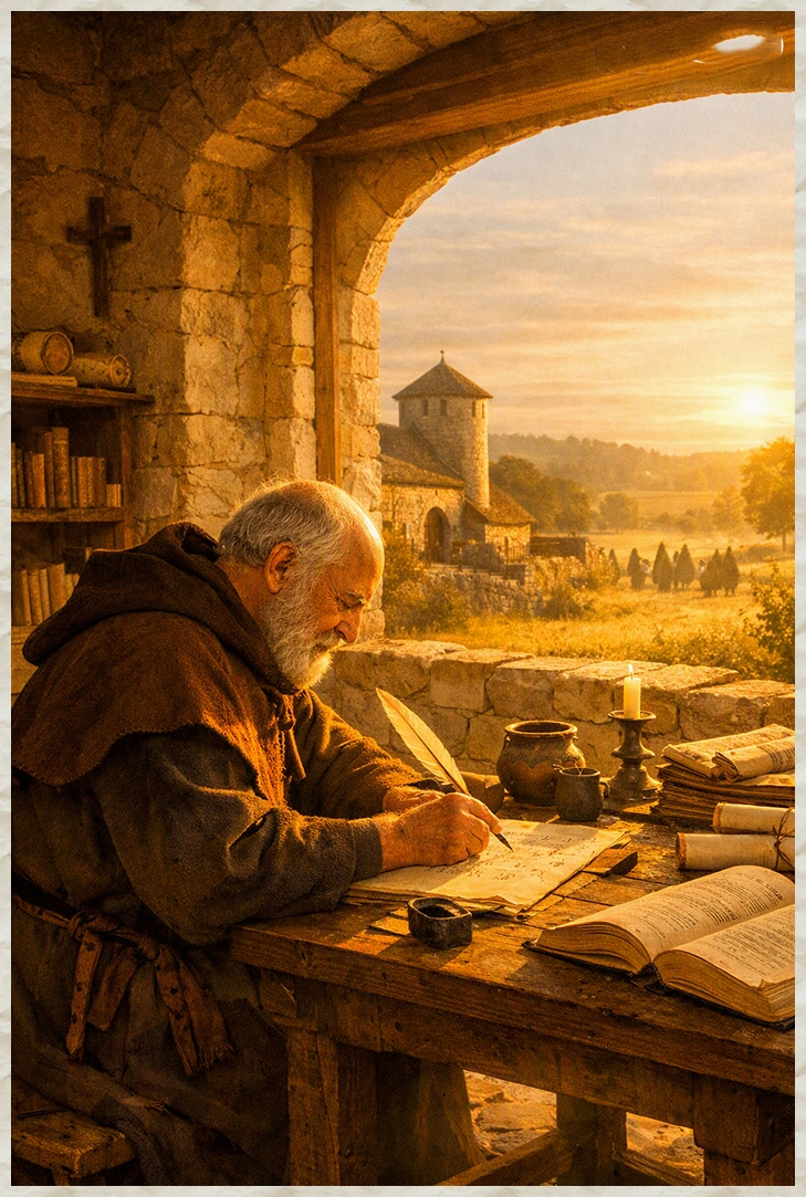 Scribe au matin